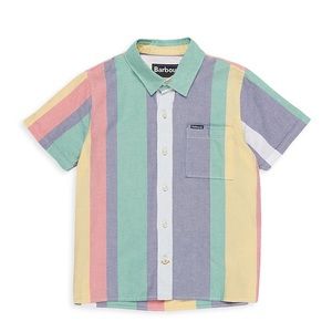 NWT Barbour Boy's Dale Striped Button Down Shirt Small S 6/7